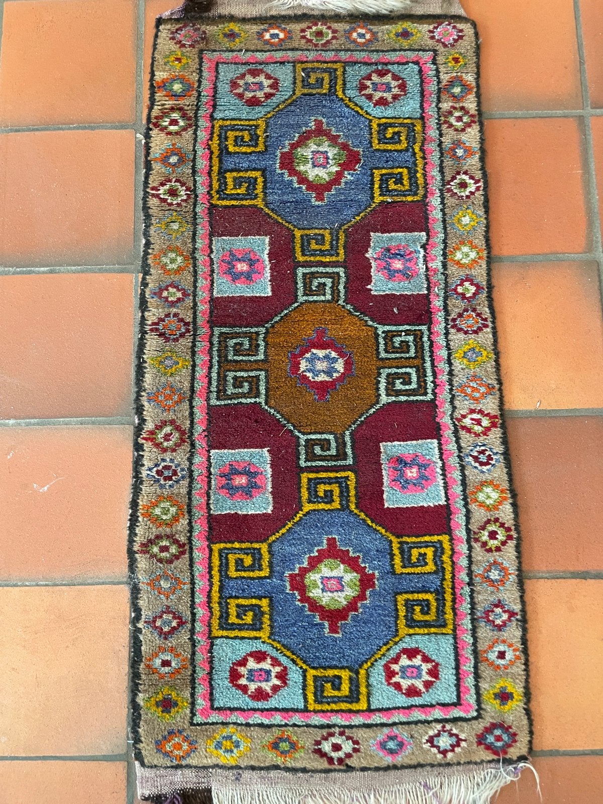 Tapis turc vintage noué à la main, Enlèvement