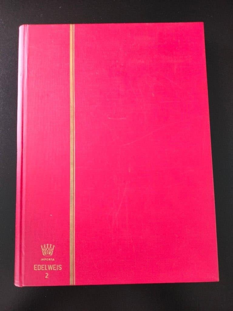 album de timbres Edelweis rouge - 32 pages blanches (vide), Timbres & Monnaies, Enlèvement ou Envoi, Album de collection