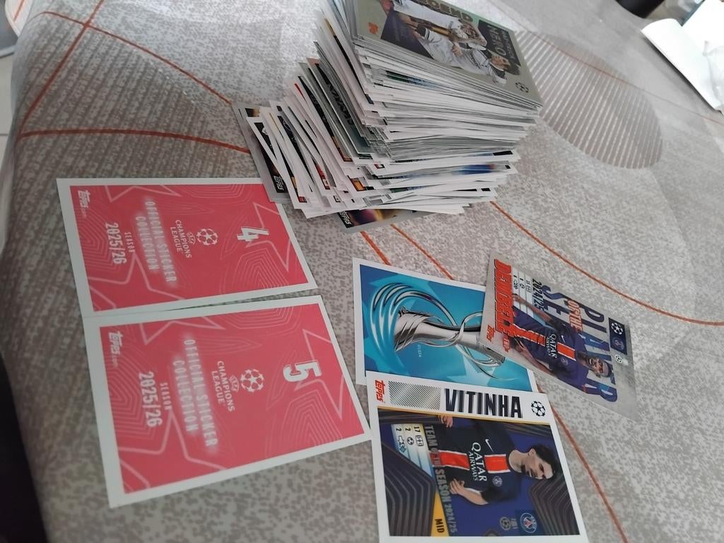 Topps Champions league 2025-2026, Ophalen