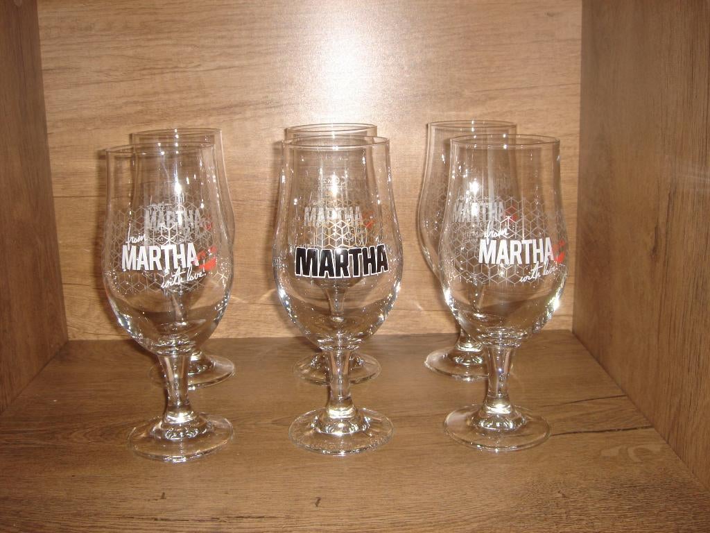 Martha bier glazen (6-stuks), Ophalen, Nieuw