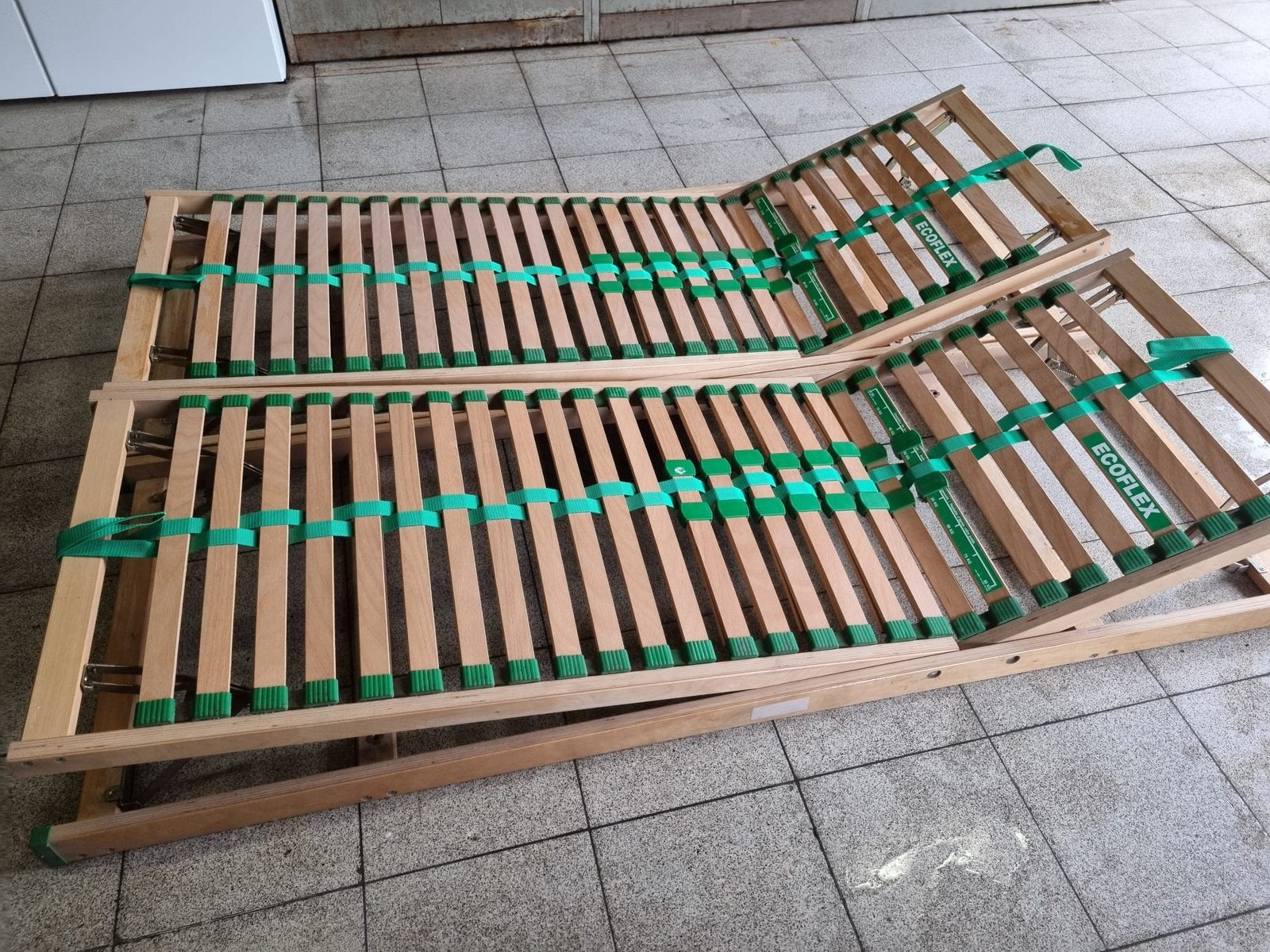Lattenbodem 2x eenpersoons, Ophalen, Gebruikt, Eenpersoons, Bedbodem
