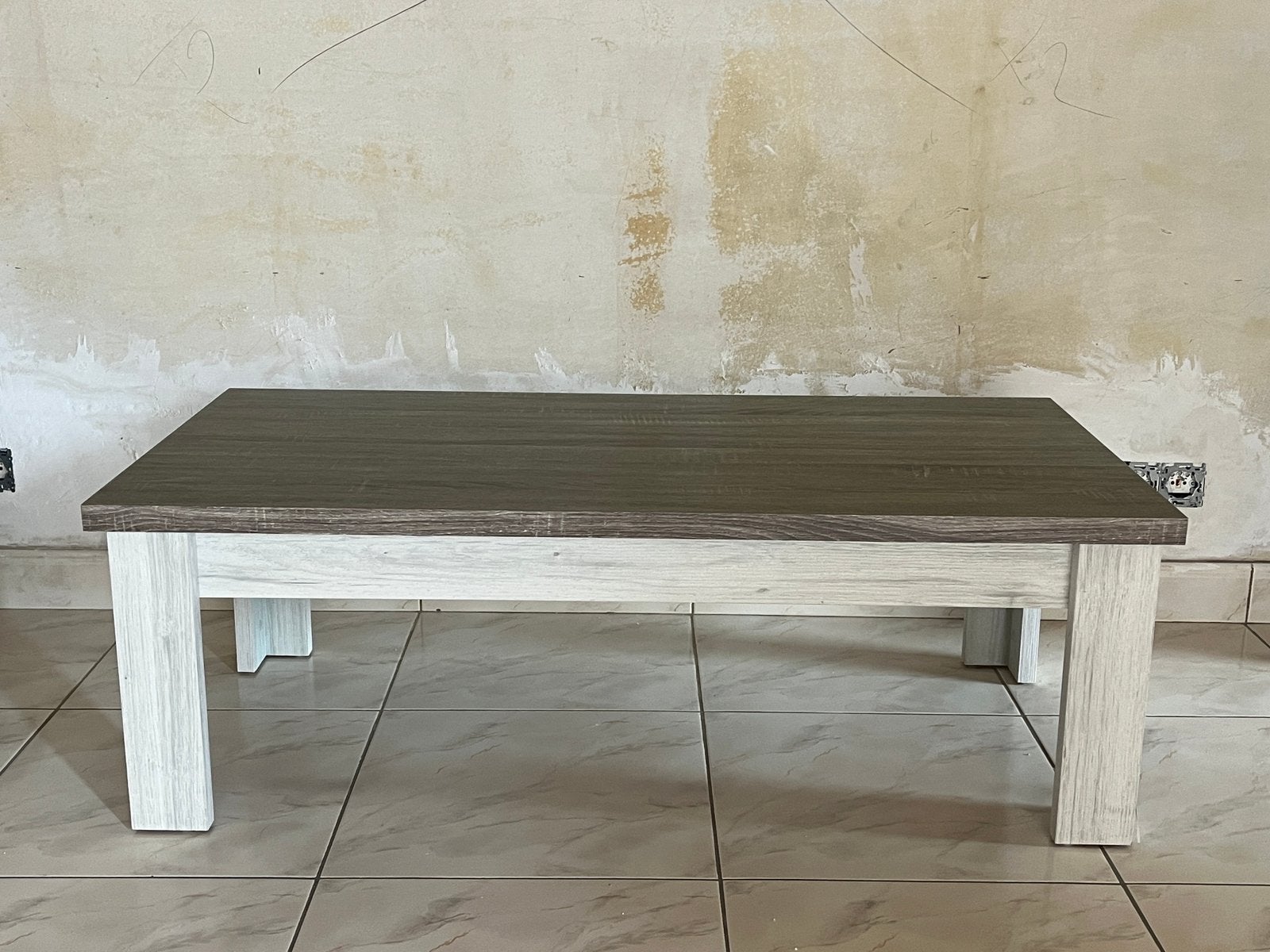 Salontafel - bruintinten, Ophalen, Overige materialen, Gebruikt, 100 tot 150 cm