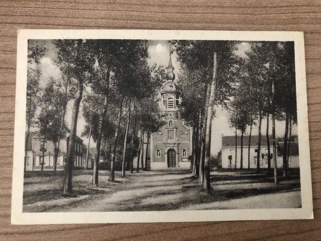 carte postale Sombeke - de Kerk, Enlèvement ou Envoi, Flandre Orientale