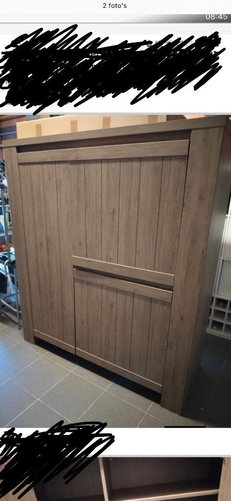 Armoire de bar/armoire murale robuste - pas d'ikea, Maison & Meubles, Avec porte(s), Moins de 150 cm, Utilisé, 50 à 75 cm
