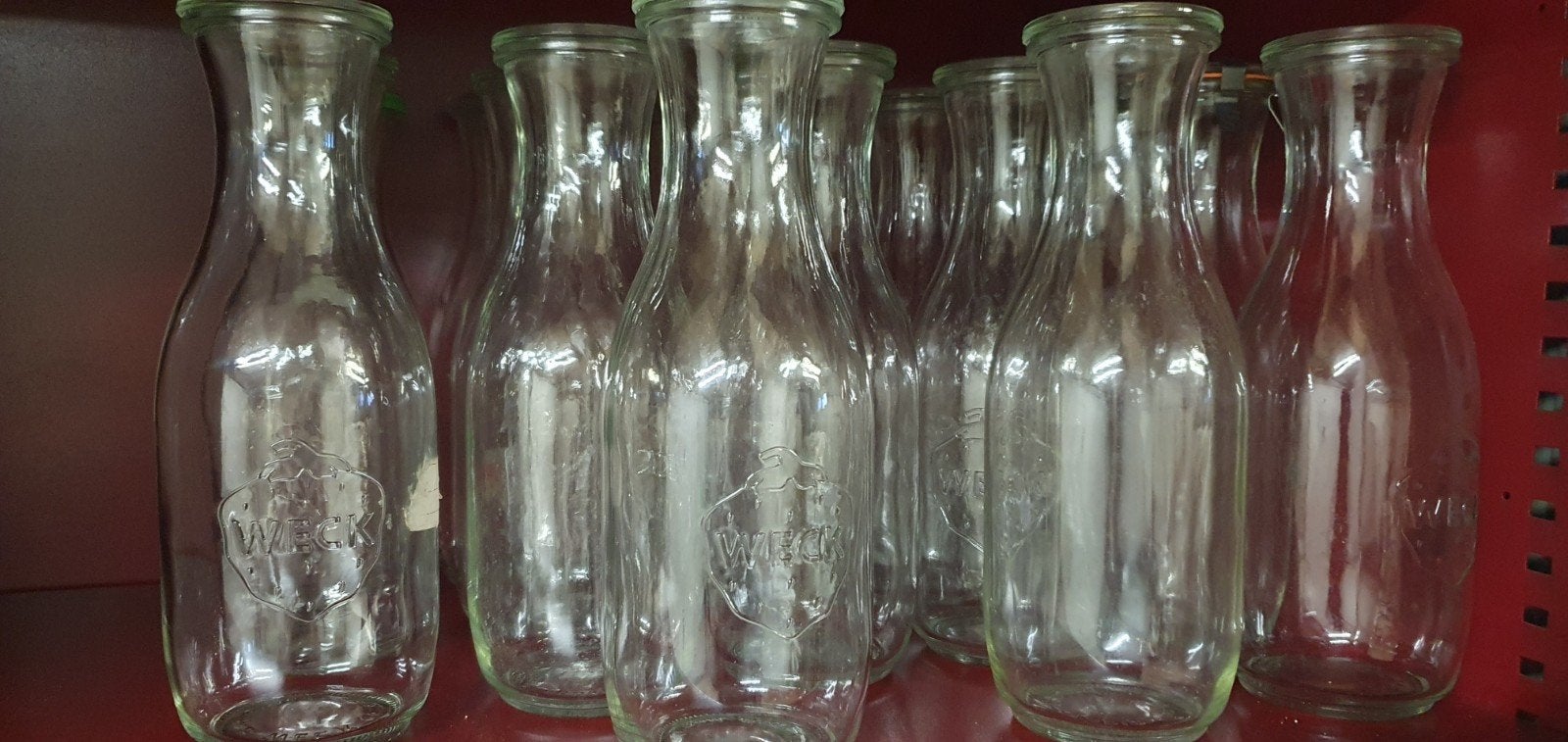 Weck sapflessen, Ophalen, Met deksel, Overige merken, Glas