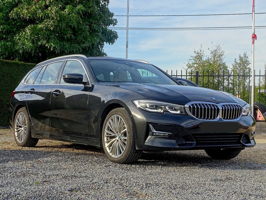 BMW 320 D TOURING BWJ 2020, Auto's, 4 cilinders, Zwart, Bedrijf, 5 deurs