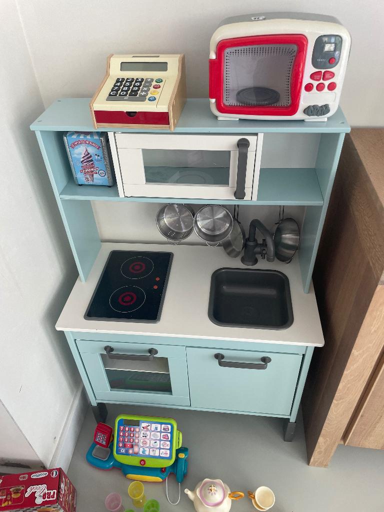Speelkeukentje Ikea incl. losse spelmaterialen, Ophalen, Gebruikt, Hout, Speelkeuken