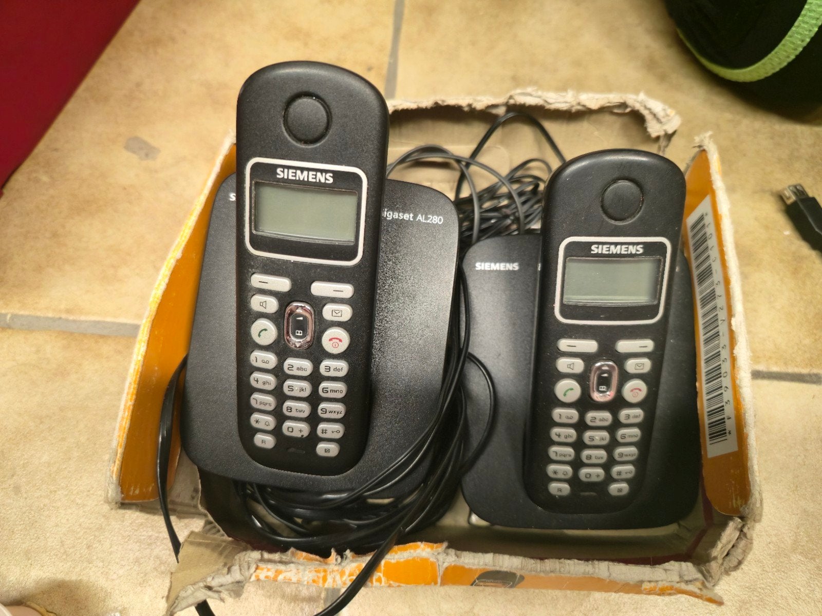Téléphone fixe Siemens, Télécoms, Enlèvement, Utilisé, 2 combinés