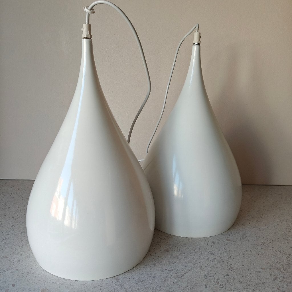 Set van 2 lampen in druppelvorm – Maisons du Monde, Huis en Inrichting, Ophalen of Verzenden, Gebruikt, Metaal, E27 (groot)
