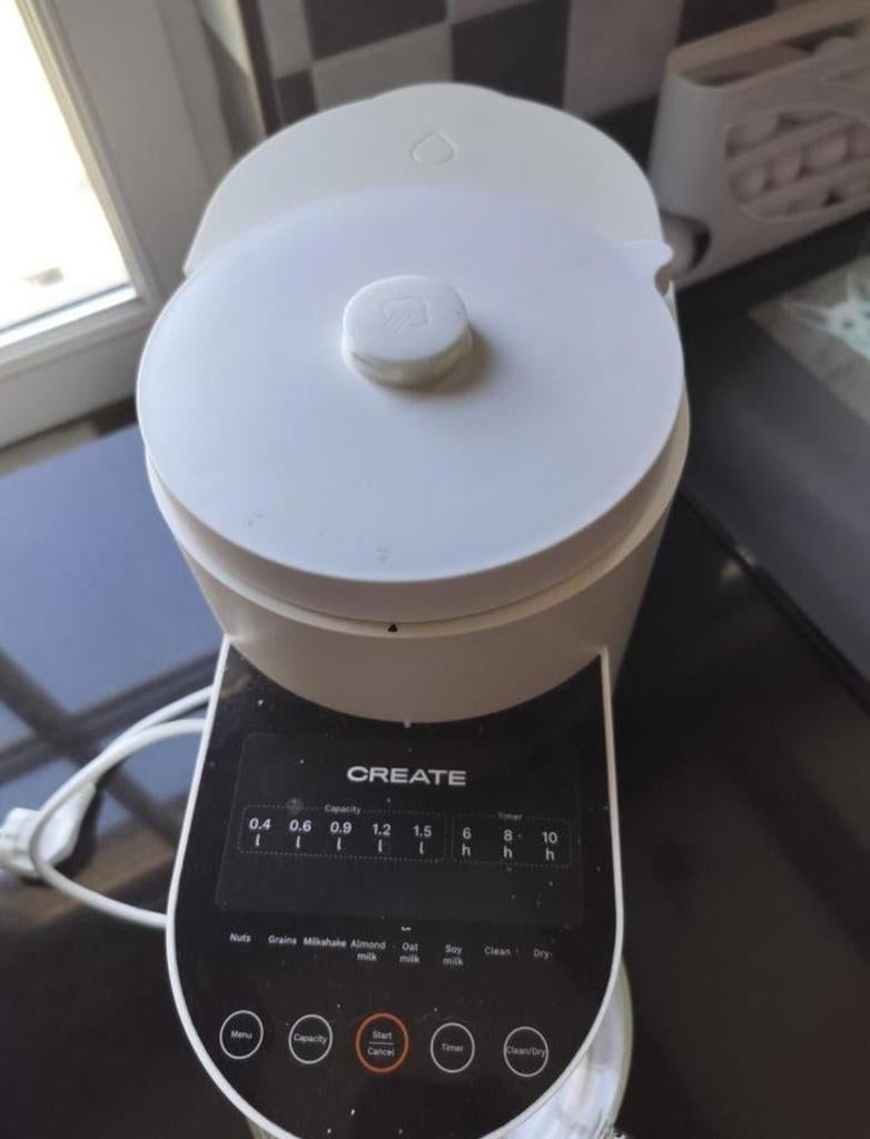 Plantaardige Melkmachine (Create) - 1,5 l - Zelfreinigend, Ophalen, Zo goed als nieuw, Blender