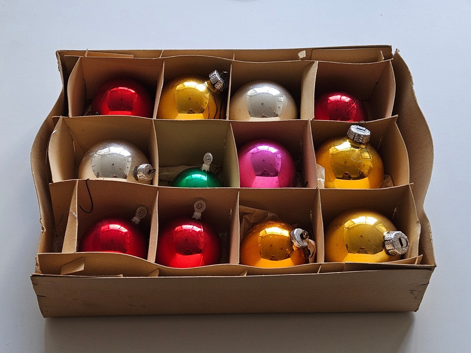 100+ Vintage kerstballen, geblazen glas.'60-70 Shiny Brite, Ophalen
