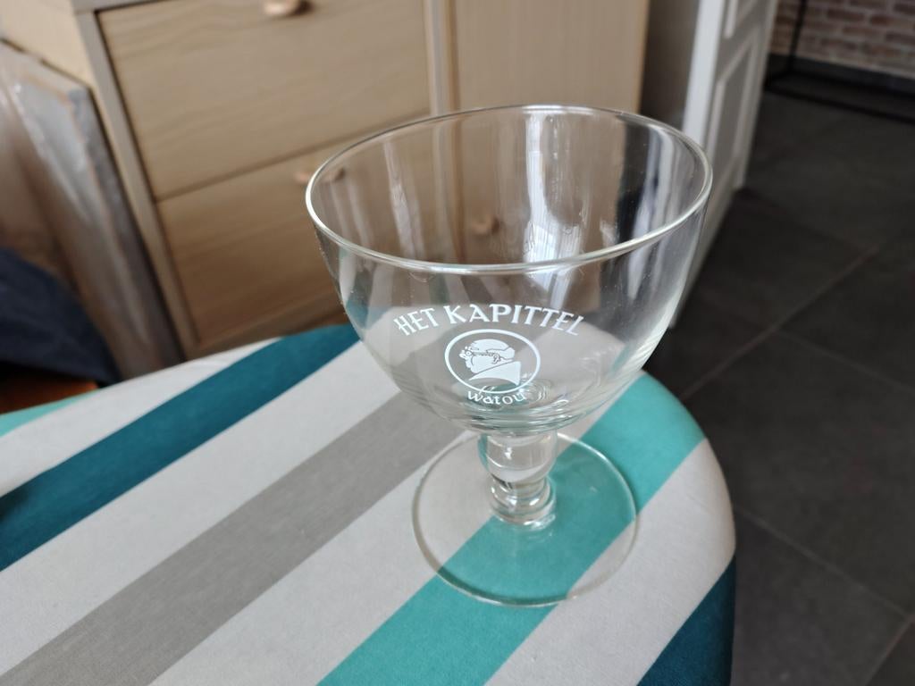 5 glazen van KAPITTEL WATOU, Verzamelen, Ophalen, Zo goed als nieuw, Bierglas