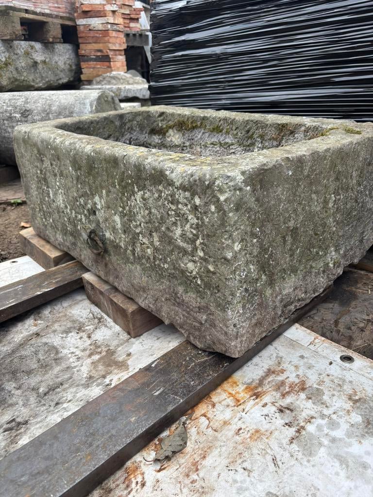 Antieke arduinen uitgietbak / trog. info BELLEN 0474220705, Antiek en Kunst, Ophalen