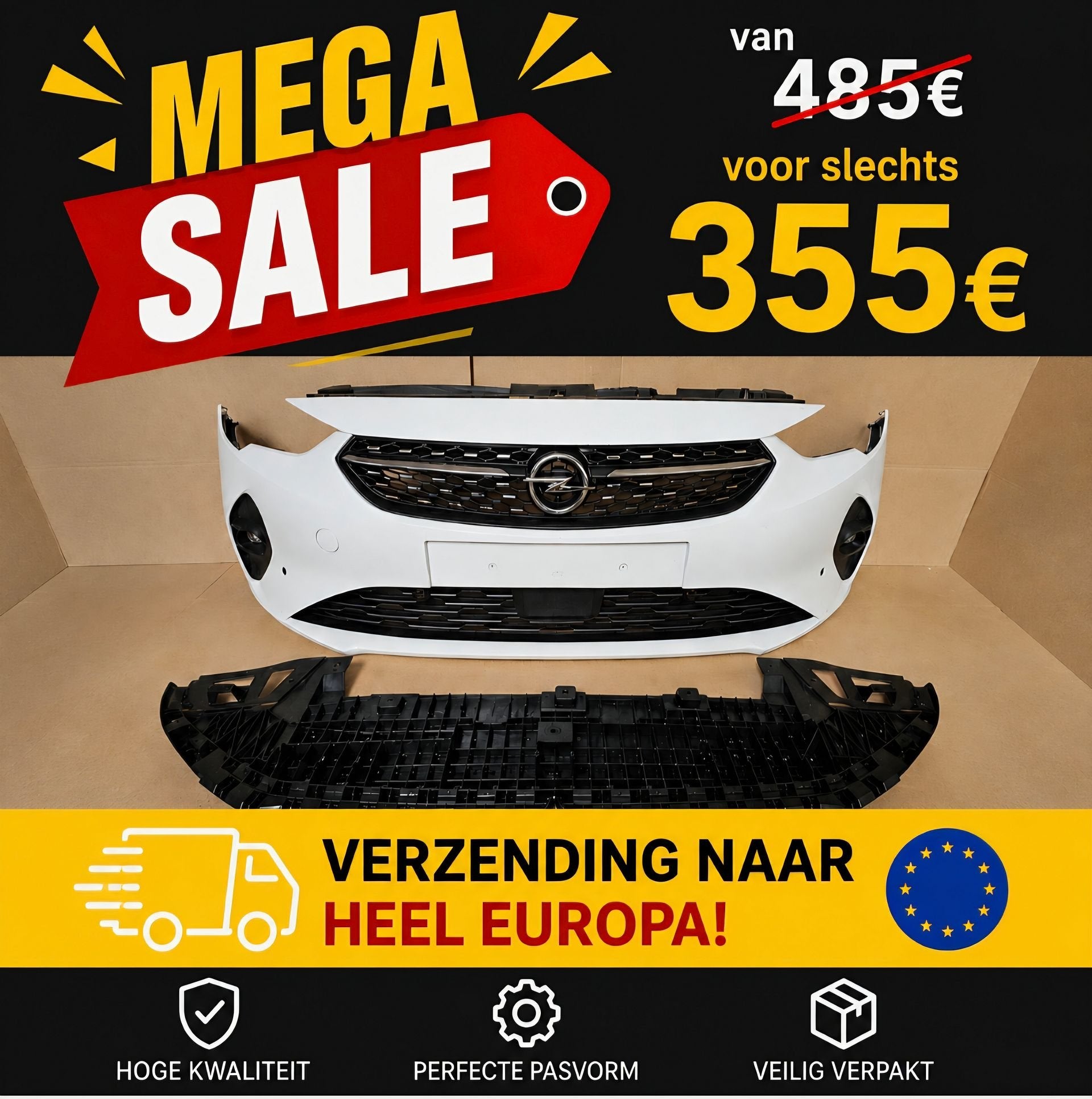 Voorbumper Opel Corsa F Origineel Bumper bj.2019-2024 6xPDC, Gebruikt, -, Voor, Opel