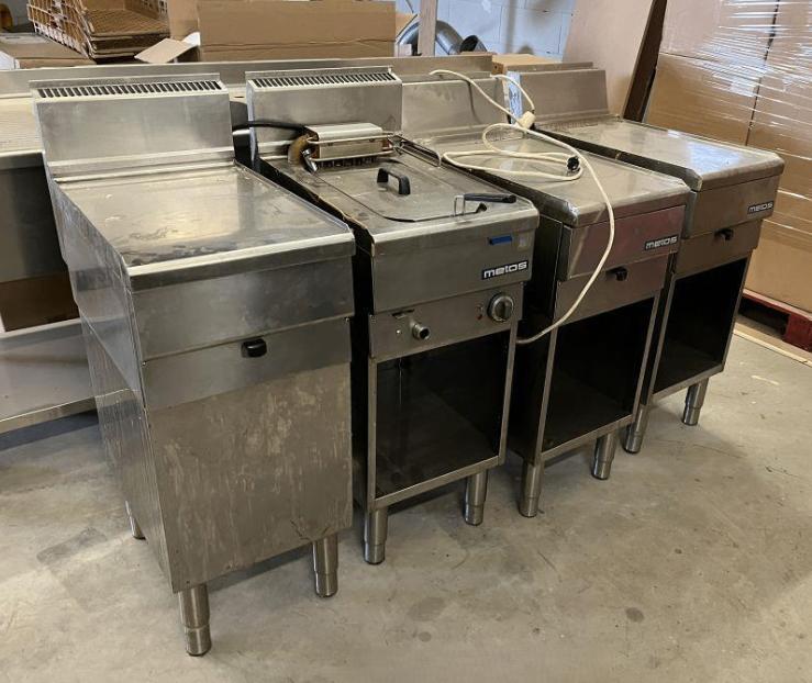 3x RVS modules Metos werktafels, Huis en Inrichting, Keuken | Keukenelementen, Gebruikt, Minder dan 100 cm, 50 tot 100 cm, 50 tot 75 cm
