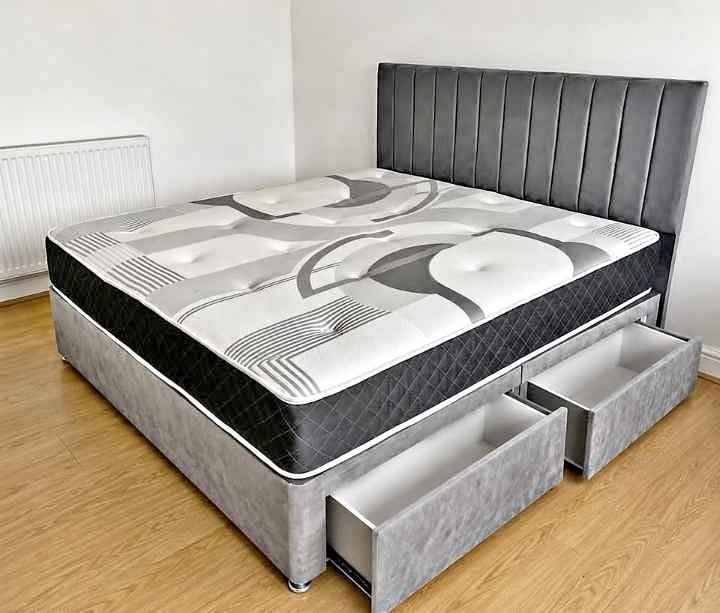 Compleet bed met matras – Snel leverbaar, Verzenden, Nieuw, Tweepersoons, Overige kleuren