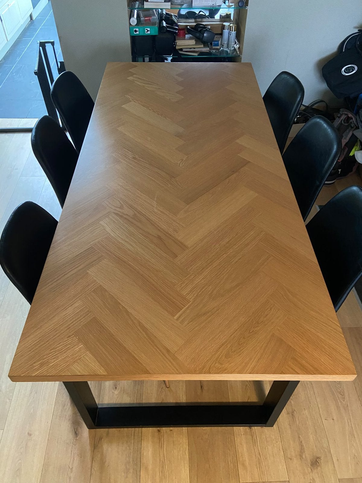 Table à manger + chaises, Enlèvement, Comme neuf, 4 à 6 chaises
