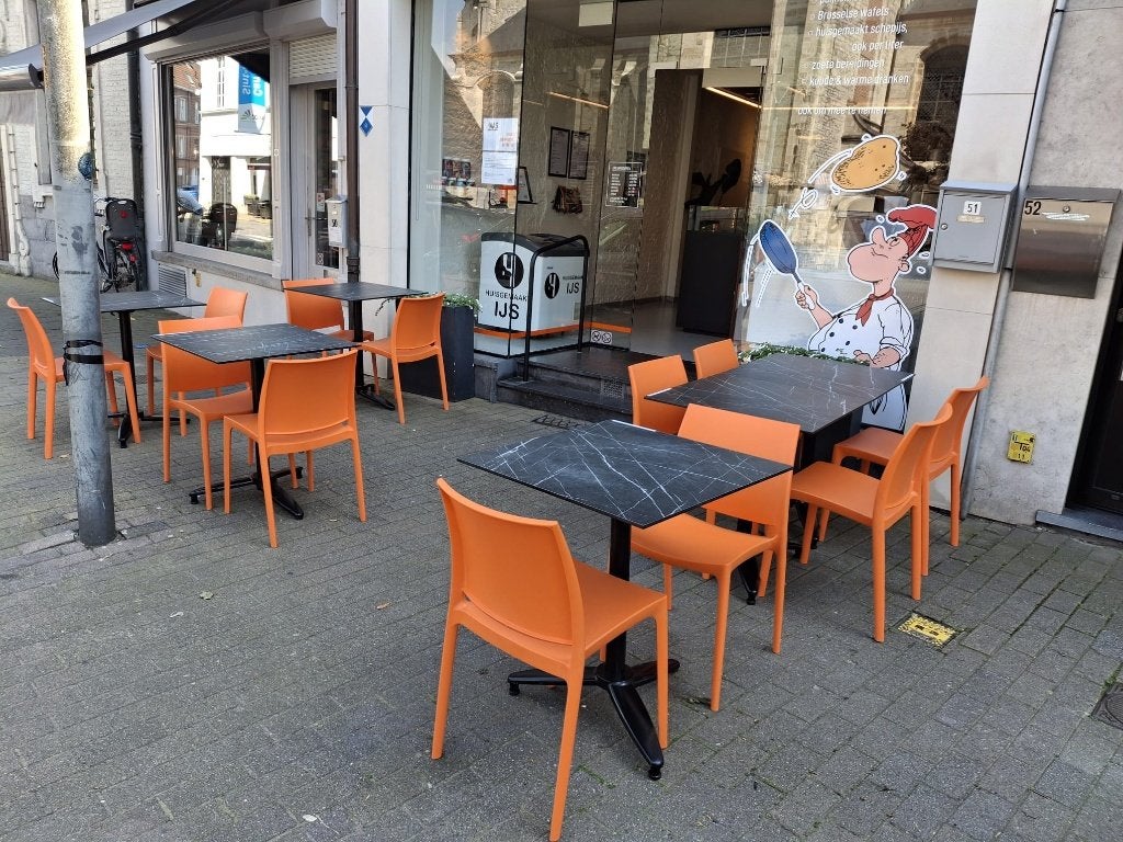 Leuk terras te koop, Enlèvement, Utilisé, Mobilier