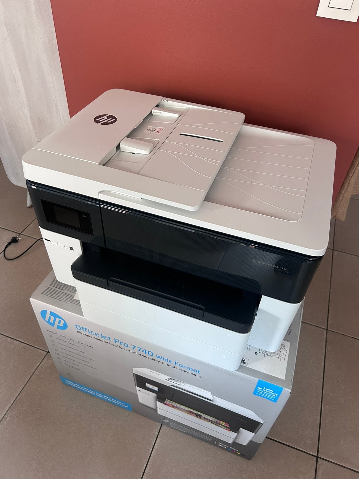 HP OfficeJet Pro 7740 grootformaatprinter, Computers en Software, Printers, Ophalen, Zo goed als nieuw, Printer
