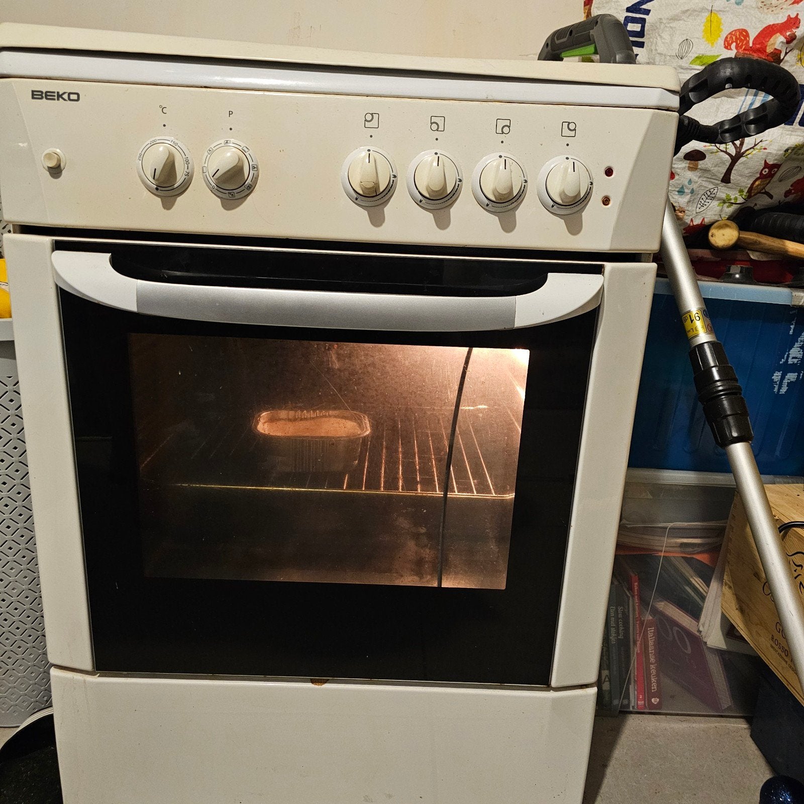 oven, Ophalen, Gebruikt, 4 kookzones, Vrijstaand