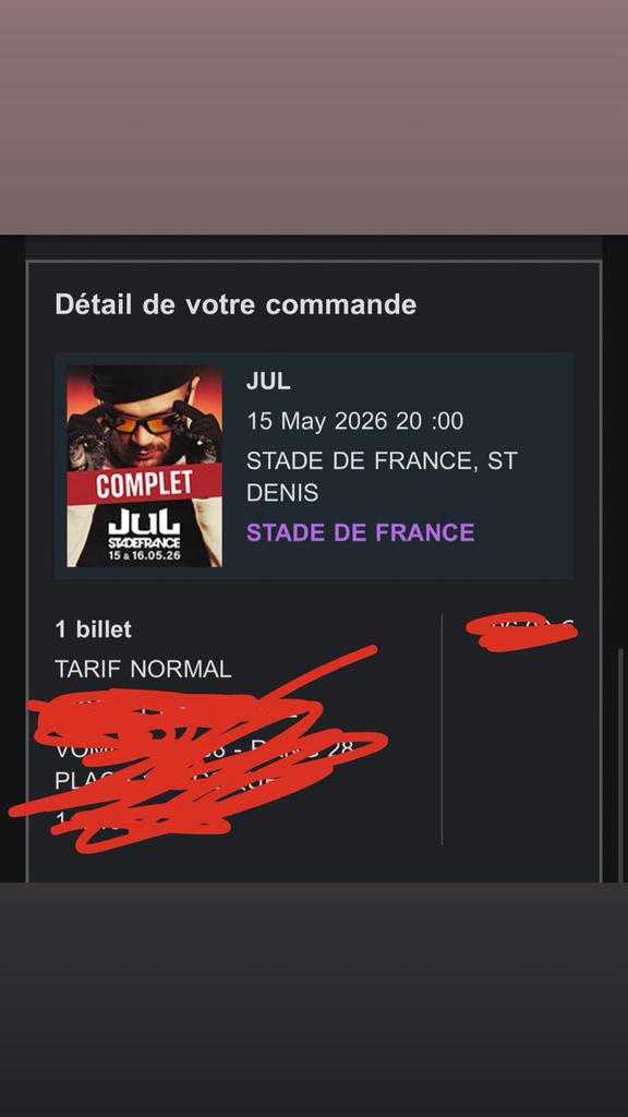 Vend 1 place 15 mai stade de france au prix dachat transfert, Boeken, Ophalen of Verzenden, Zo goed als nieuw