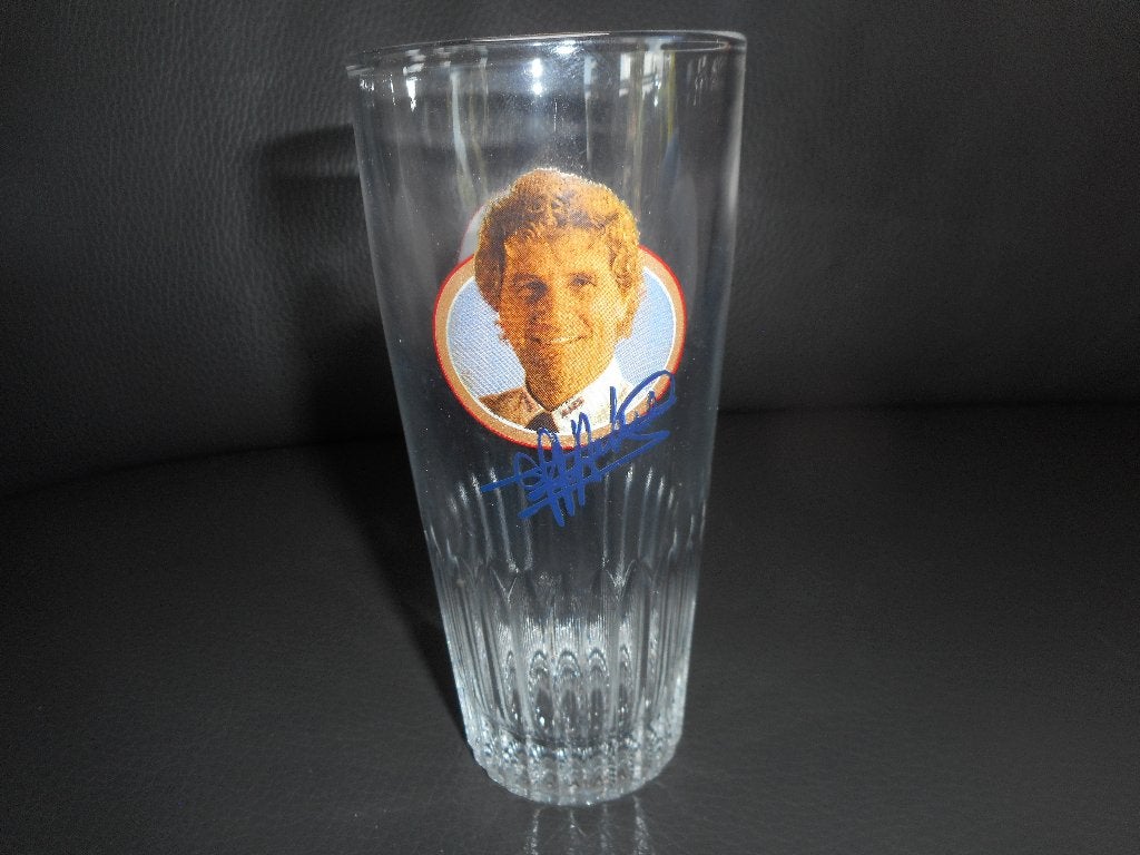 Jean-Marie PFAFF autographe verre bière MAES  football, Envoi
