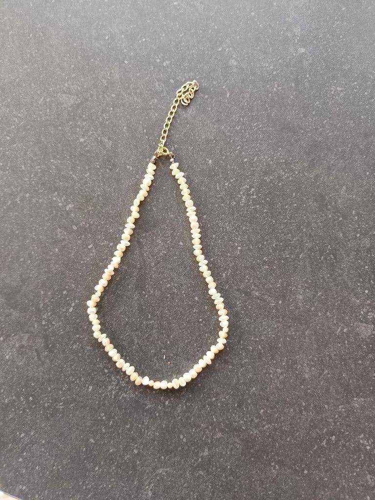 Collier baroque crème ivoire nacré, Bijoux, Sacs & Beauté, Enlèvement, Or, Collier