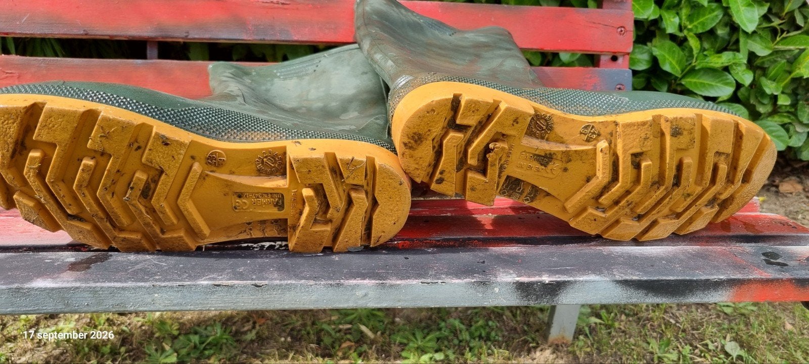 Bottes en caoutchouc pointure  43, Jardin & Terrasse, Enlèvement, Bottes