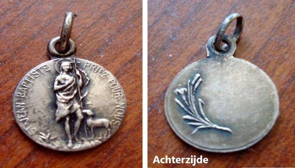 Heiligenmedaille Jean Baptiste, Collections, Envoi, Comme neuf, Autres types, Christianisme | Catholique