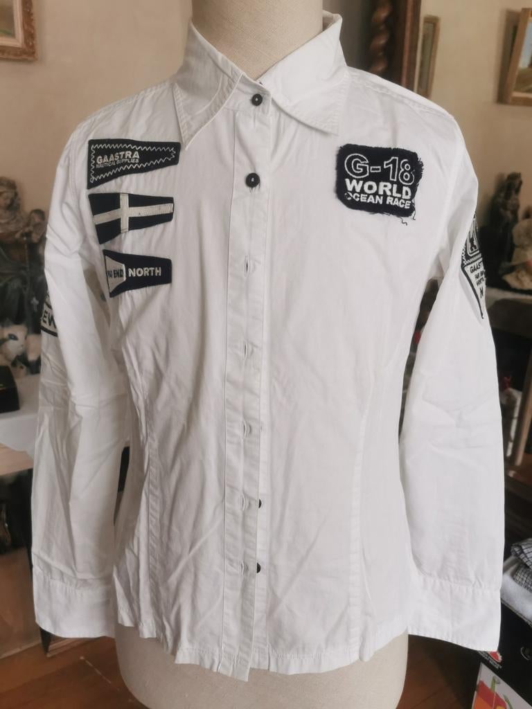 Heel mooie witte bloes van Gaastra, Kleding | Dames, Ophalen, Maat 46/48 (XL) of groter