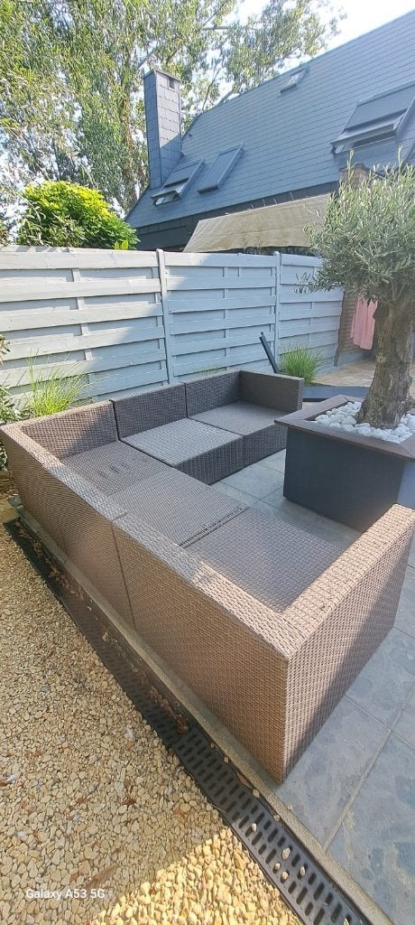 Tuinset, Tuin en Terras, Tuinsets en Loungesets, Ophalen, Kunststof, Gebruikt, Bank