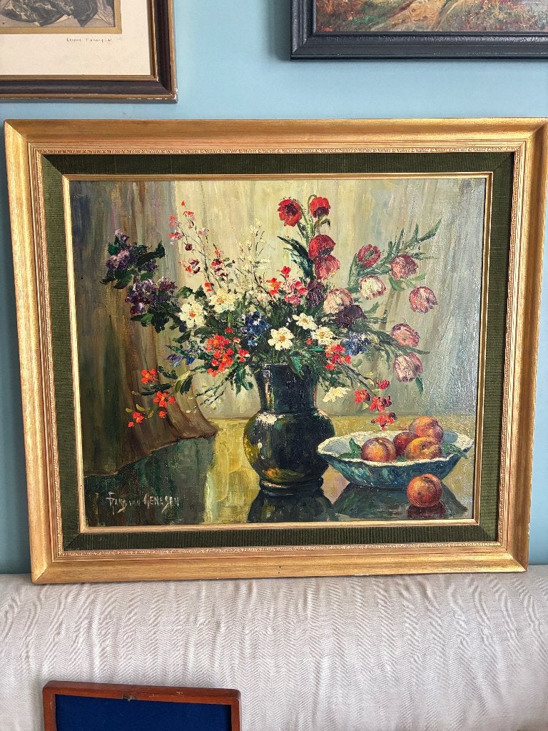 Antiek schilderij Frans Van Genesen, Antiek en Kunst, Ophalen, Gesigneerd