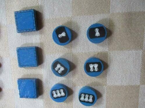 bordspel onderdelen blauwe set hout Catan Steden en Ridders, Een of twee spelers, Ophalen of Verzenden, Nieuw, 999 games