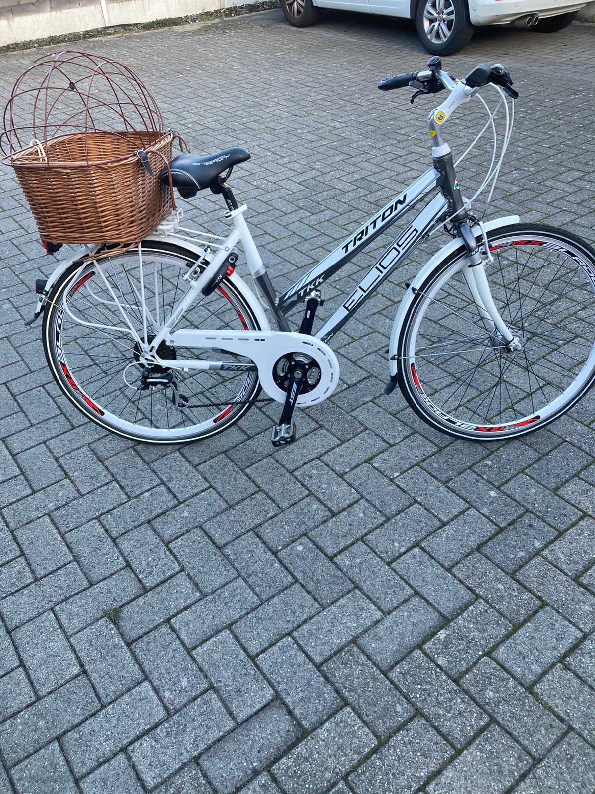 Witte damesfiets, Enlèvement, Comme neuf, Vitesses