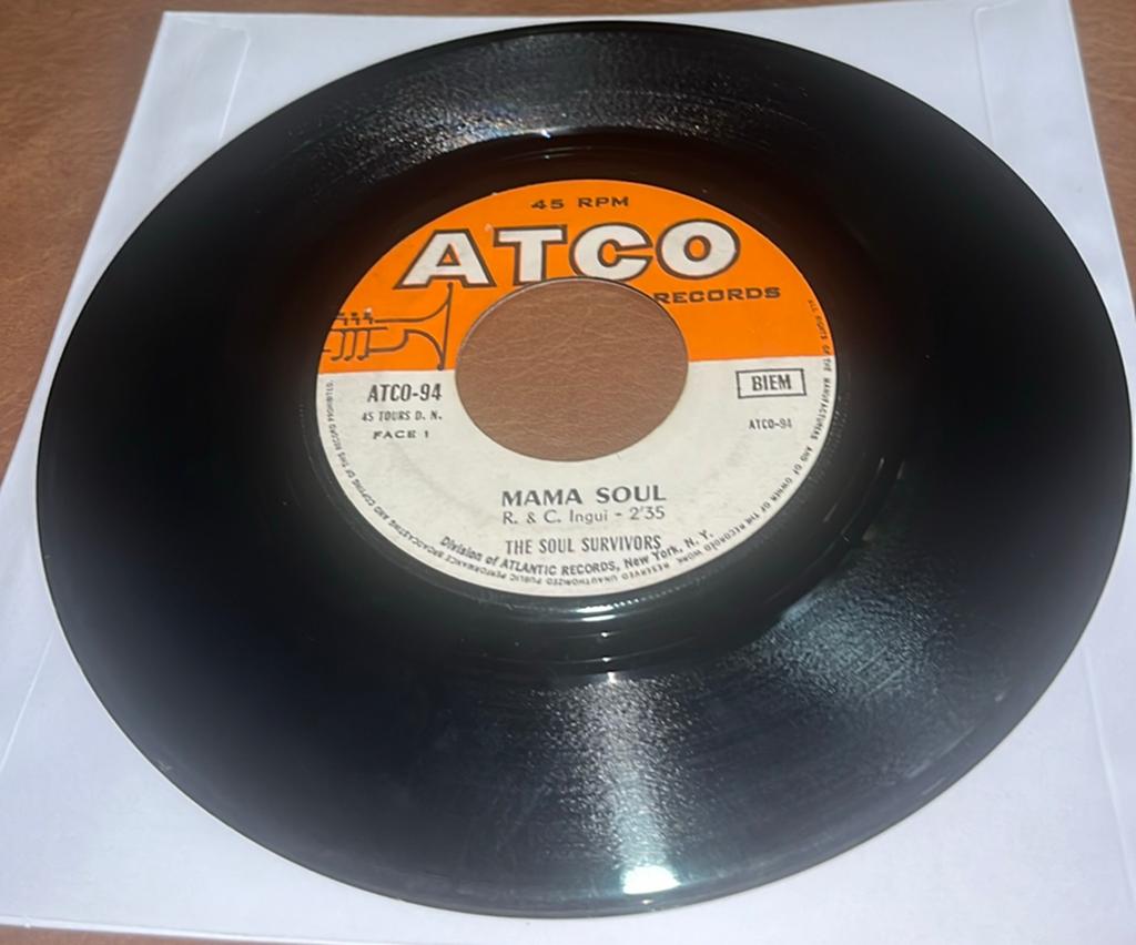 The Soul Survivors ‎– Mama Soul - 7” vinyl single - FR, Enlèvement ou Envoi, Utilisé, Single