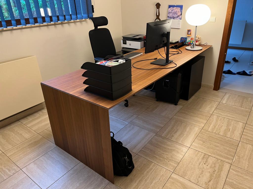 Luxe bureau en kasten Fantoni, Huis en Inrichting, Ophalen, 90 cm, Gebruikt, Hout