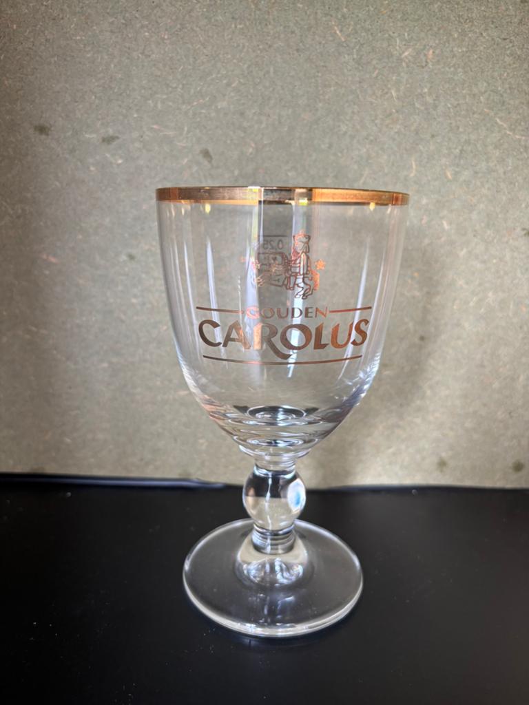 Gouden Carolus, Ophalen of Verzenden, Gebruikt, Bierglas