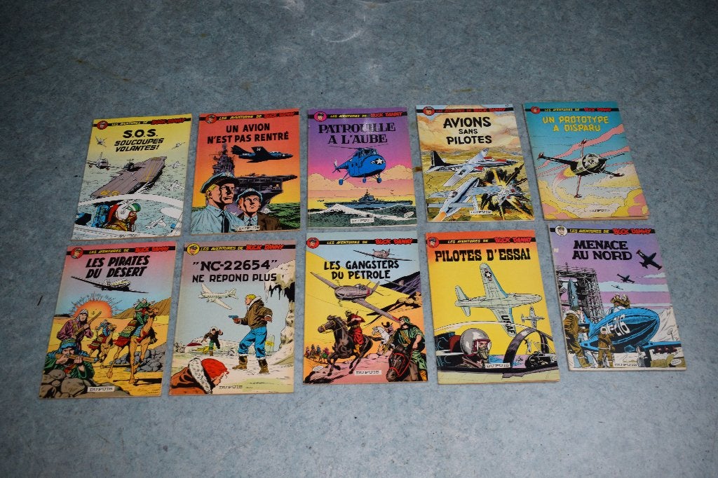 lot 10 BD bande dessinee buck danny top etat 1960, Enlèvement ou Envoi, Comme neuf
