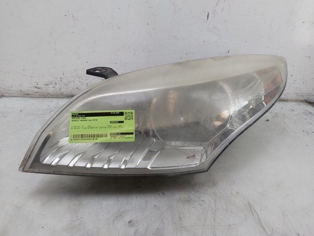 PHARE / OPTIQUE AVANT GAUCHE Megane III Berline (BZ), Dhr. J. Ham, Renault, Administratie@autoham.nl, Utilisé