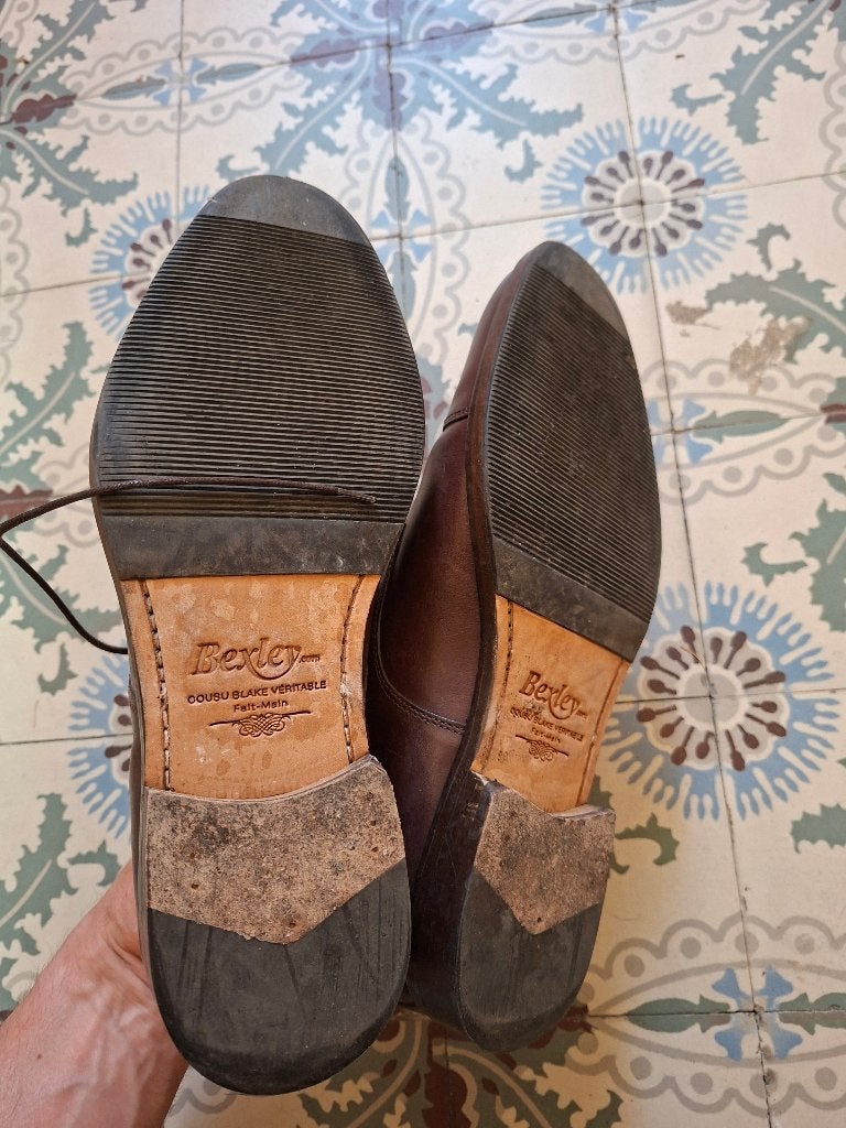 Chaussures en cuir Bexley pour homme, Andere, Chaussures à lacets, Comme neuf, Brun