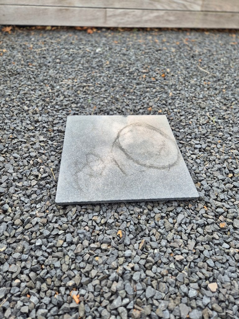 Graniet blad (2 stuks), Jardin & Terrasse, Enlèvement, Utilisé, Carré, Autres matériaux