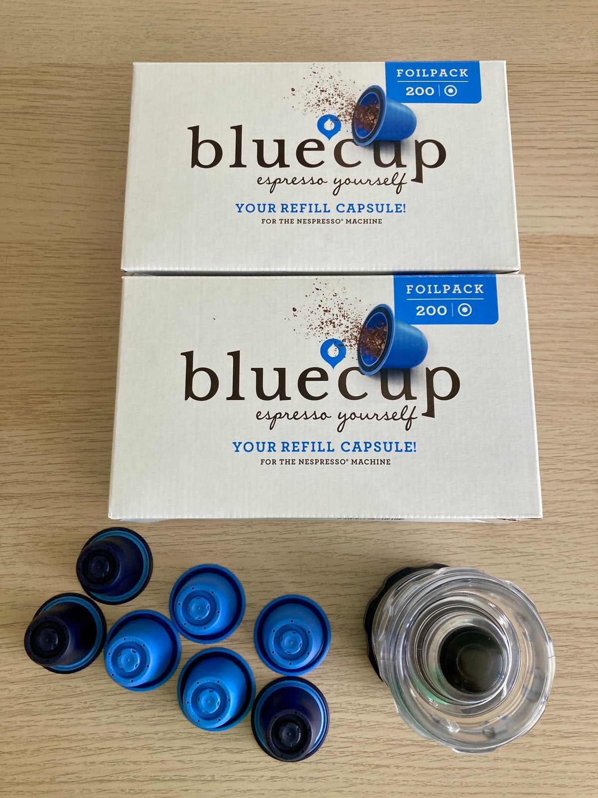 Bluecup - capsules de café réutilisables, Electroménager, Accessoires de machine à café, Comme neuf, Nespresso, Enlèvement