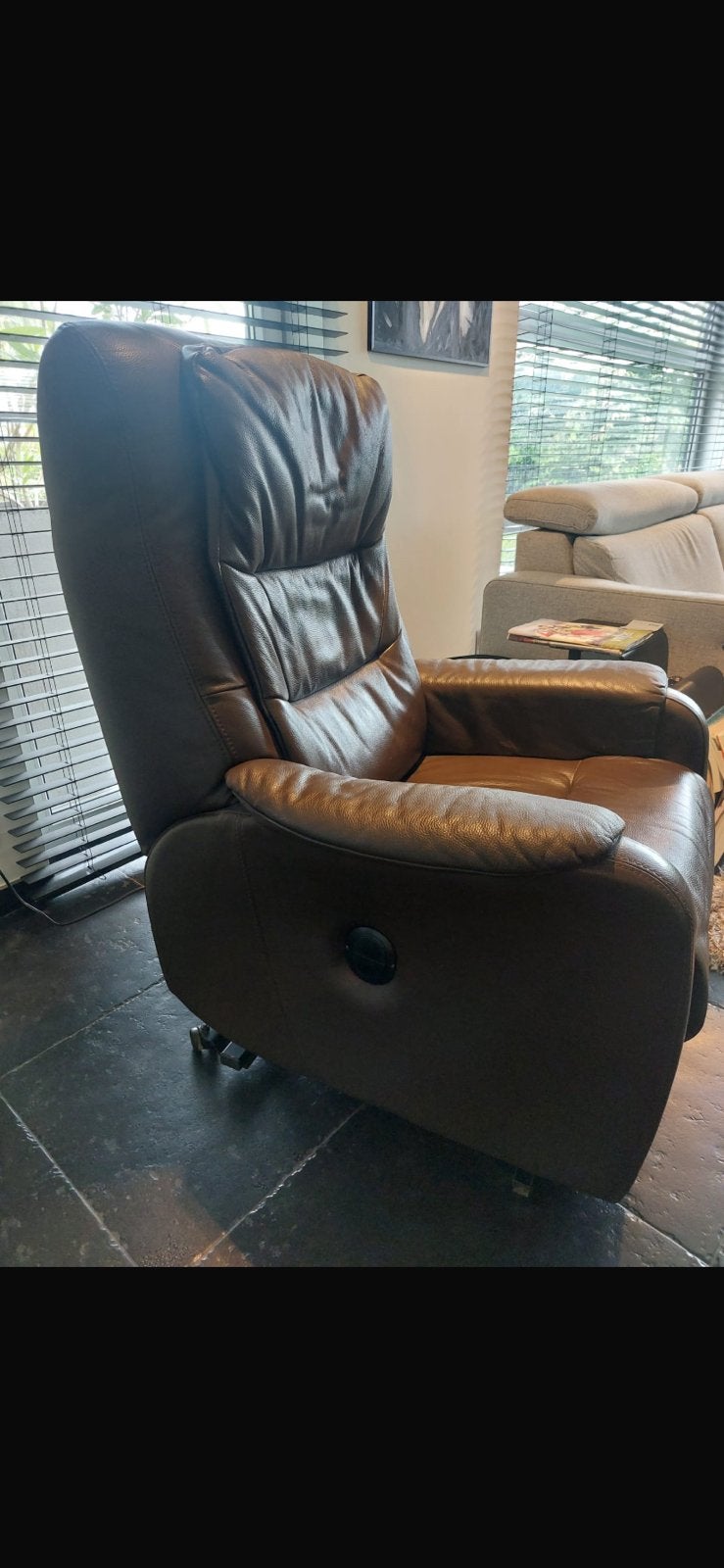 Electrische  relax zetel, Huis en Inrichting, Fauteuils, Ophalen, Zo goed als nieuw