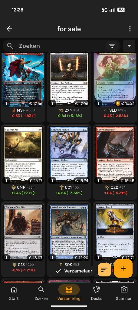 MTG Collection te koop, Hobby en Vrije tijd, Verzamelkaartspellen | Magic the Gathering, Ophalen, Zo goed als nieuw, Meerdere kaarten