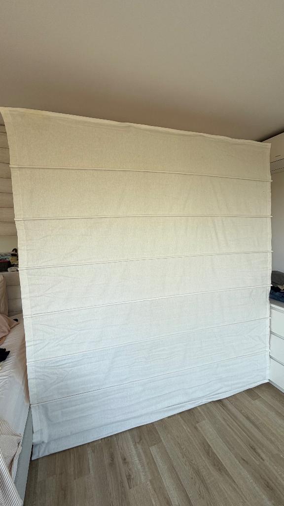 Stores bateaux occultants — Blanc écru | 60€/pièce, Ophalen, 200 cm of meer, Wit, Zo goed als nieuw