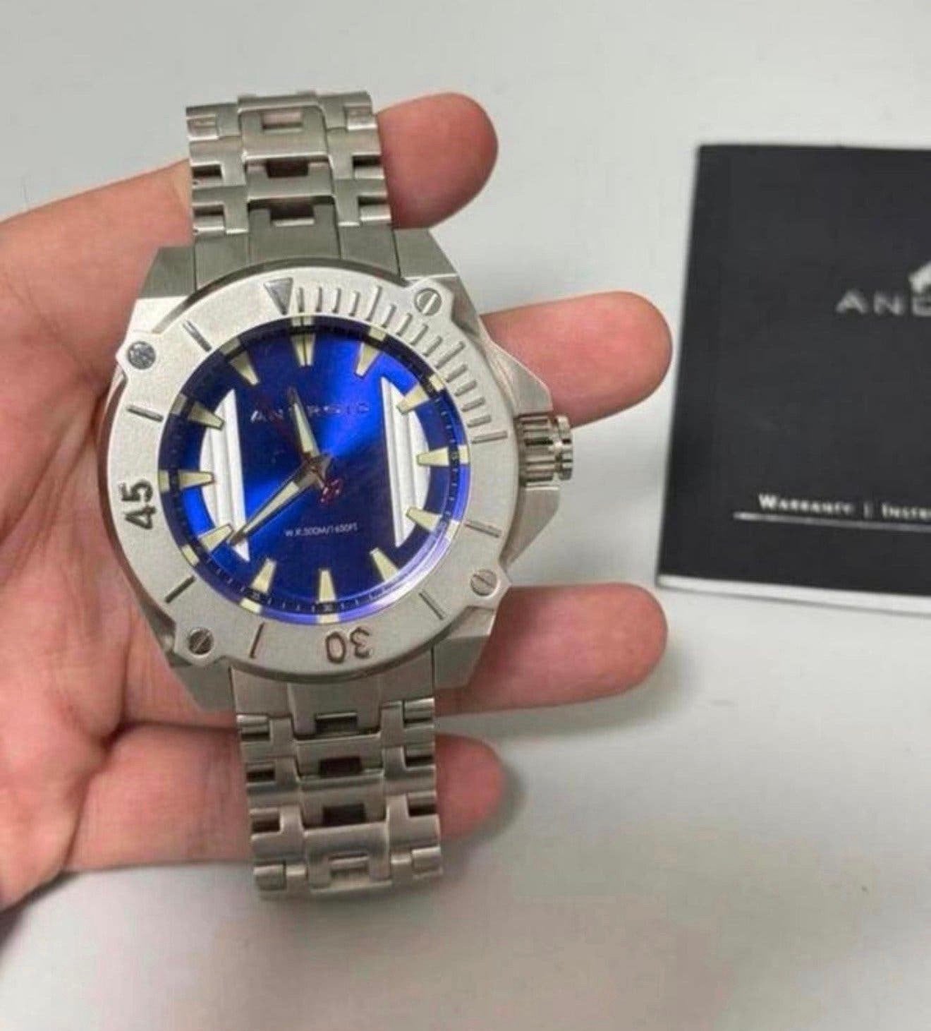 Montre de plongée Android Silverjet AD780 à quartz en acier, Bijoux, Sacs & Beauté, Montres | Hommes, Montre-bracelet, Enlèvement ou Envoi