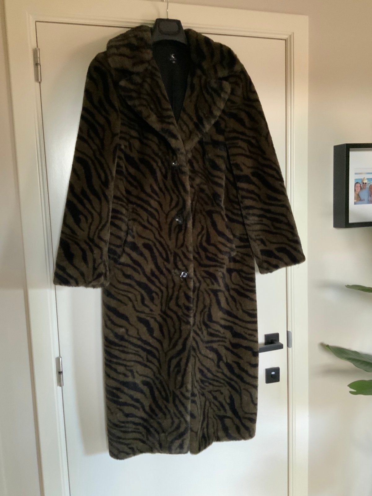 Zeer zachte jas groen/zwart maat xs/s, Kleding | Dames, Ophalen of Verzenden, Zo goed als nieuw, Maat 36 (S), Groen