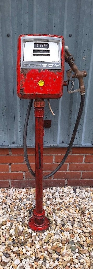 Vintage Gasboy-benzinepomp op een metalen staande voet️️⛽️, Collections, Machines | Autre, Enlèvement, Utilisé