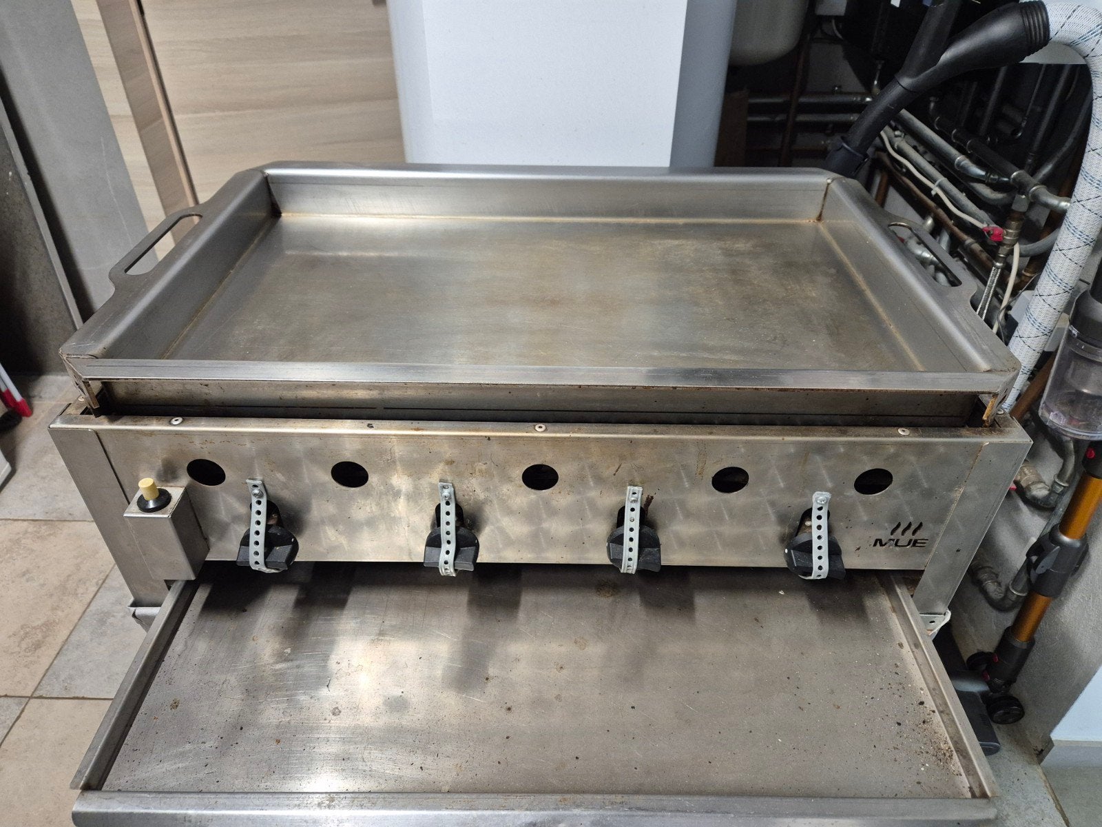 plaque de cuisson/grill en acier inoxydable, Electroménager, Gaz, 4 zones de cuisson, Enlèvement, Utilisé