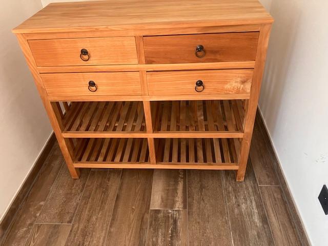 Teak kastje (BxDxH) 1000x395x900, Ophalen